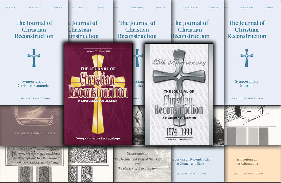 Books: Journal of Christian Reconstruction (Physical)
