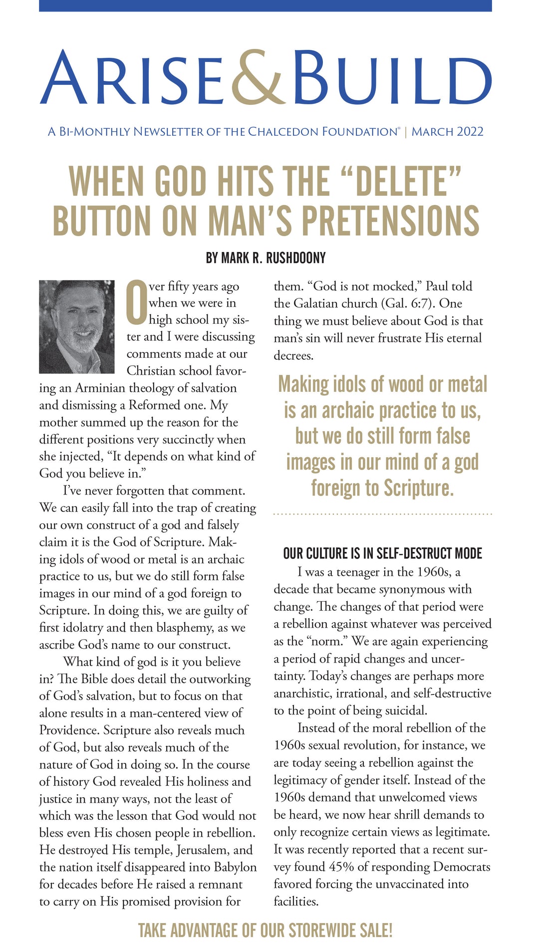 Chalcedon Publications 2022