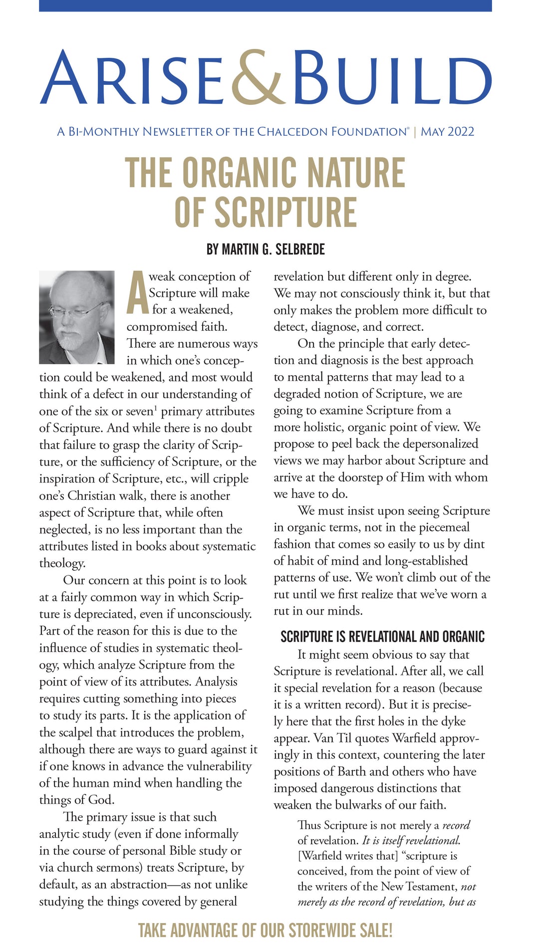 Chalcedon Publications 2022
