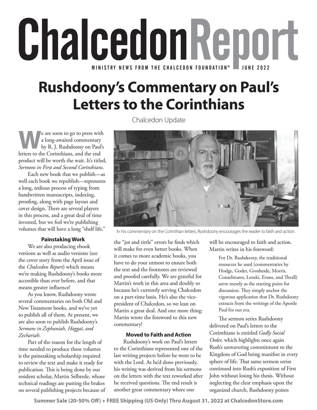 Chalcedon Publications 2022
