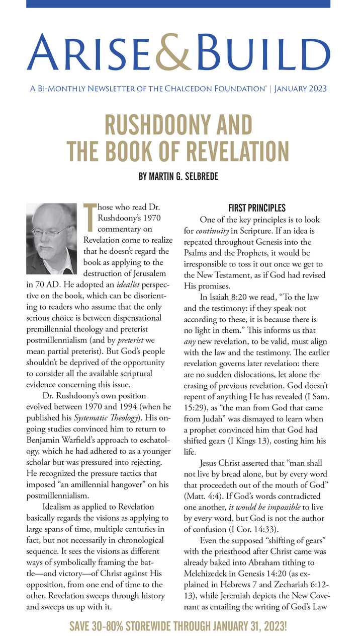 Chalcedon Publications 2023