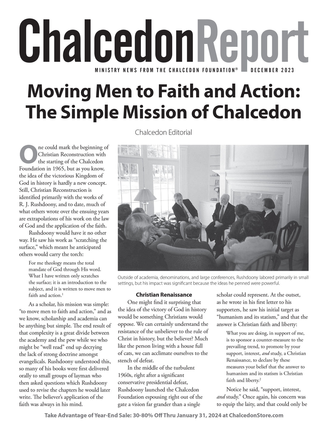 Chalcedon Publications 2023