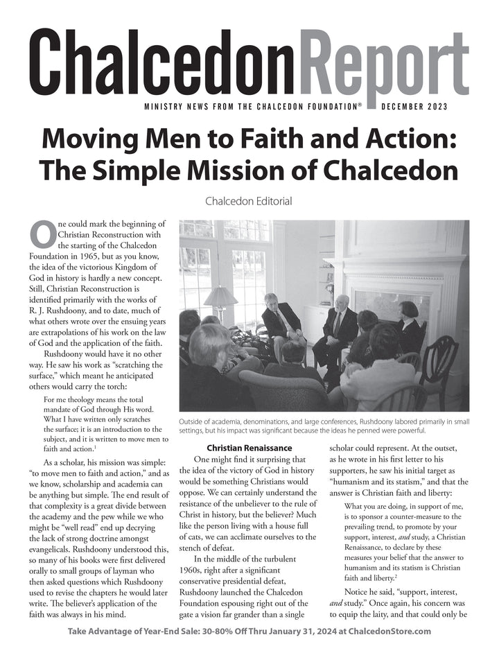 Chalcedon Publications 2023