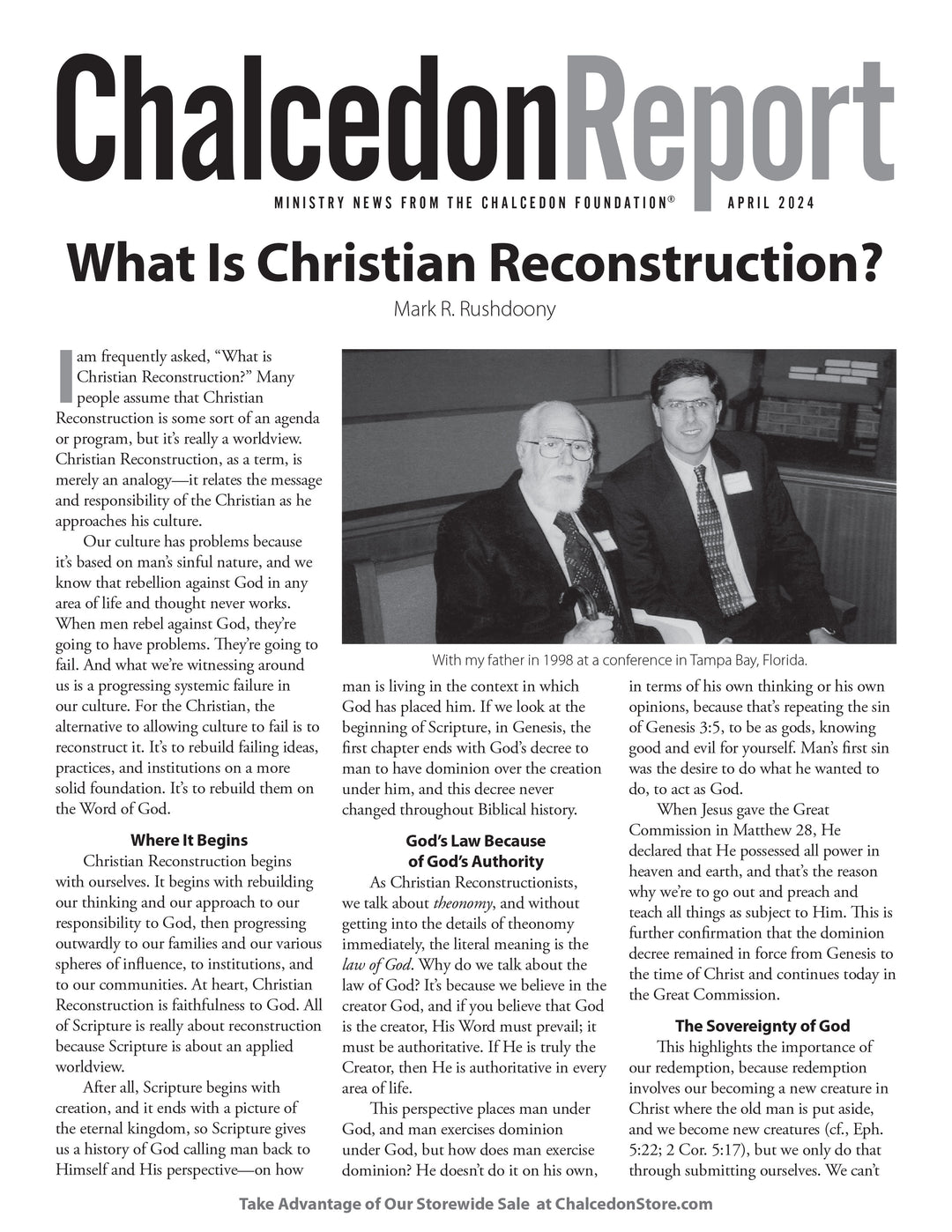 Chalcedon Publications 2024