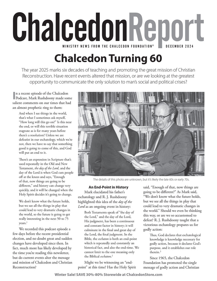 Chalcedon Publications 2024