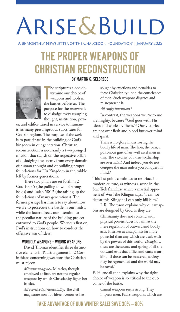 Chalcedon Publications 2025