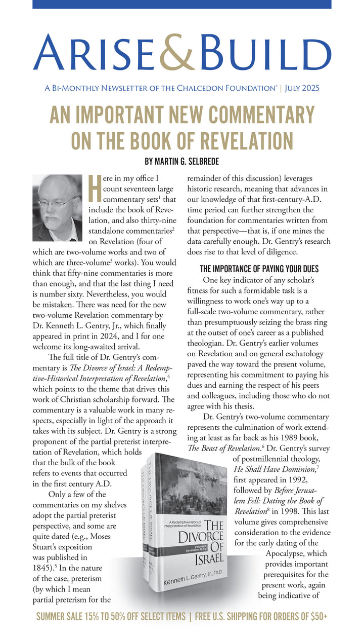 Chalcedon Publications 2025