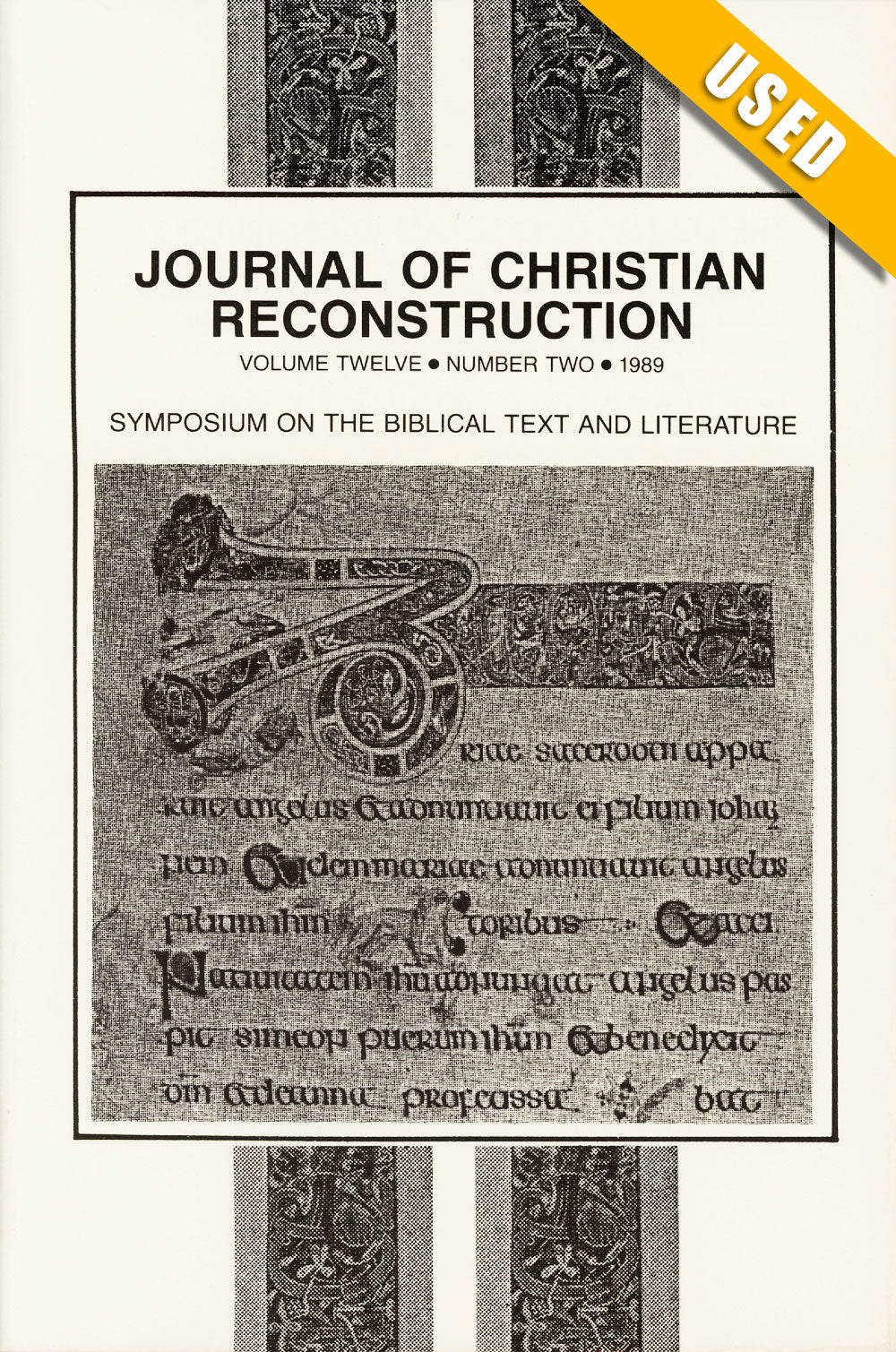 JCR Vol 12 No 2: Symposium on the Biblical Text and Literature