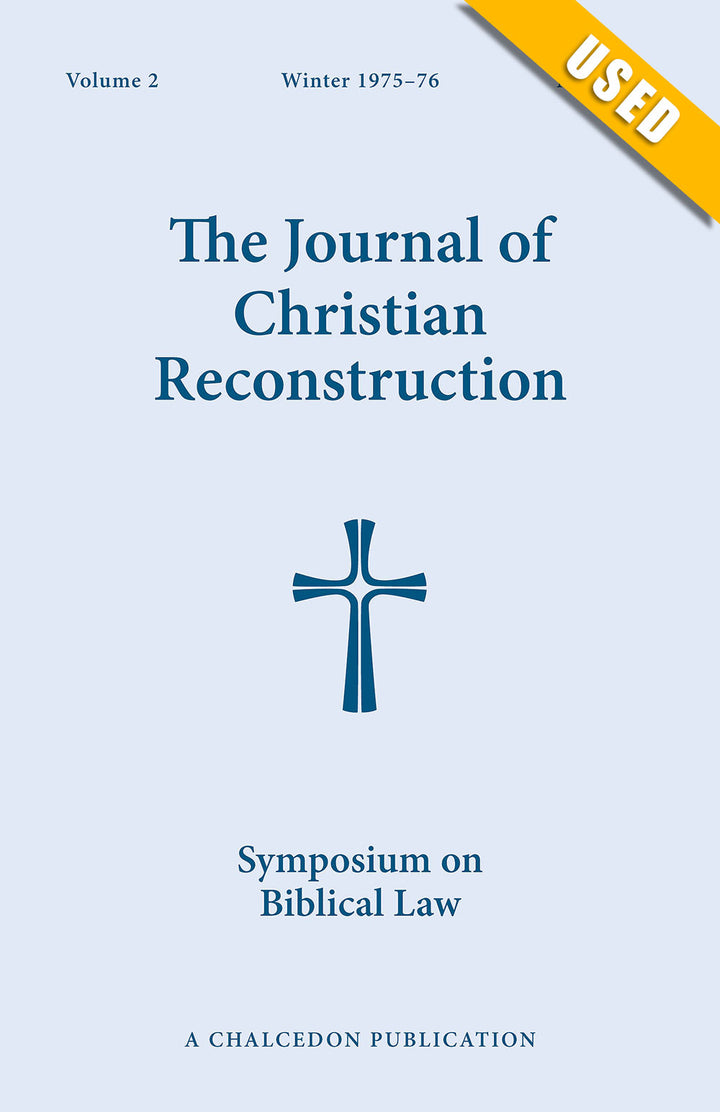 JCR Vol 02 No 02: Symposium on Biblical Law