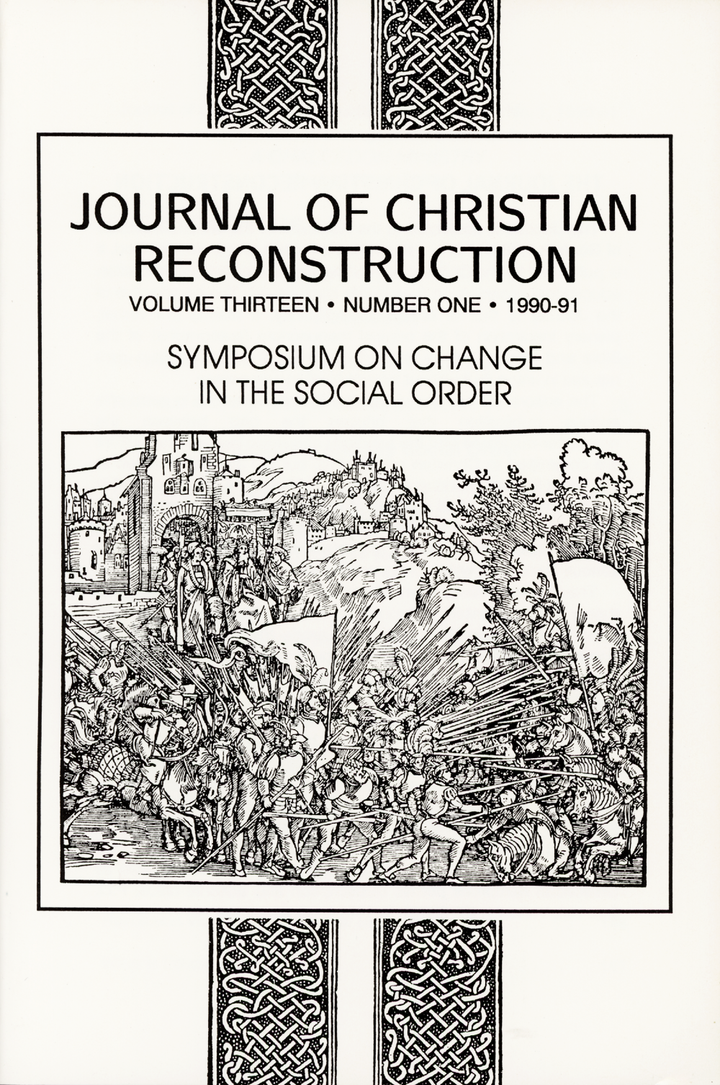 JCR Vol 13 No 1: Symposium on Change in the Social Order