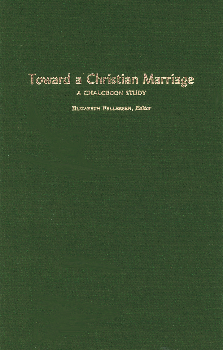 Toward A Christian Marriage