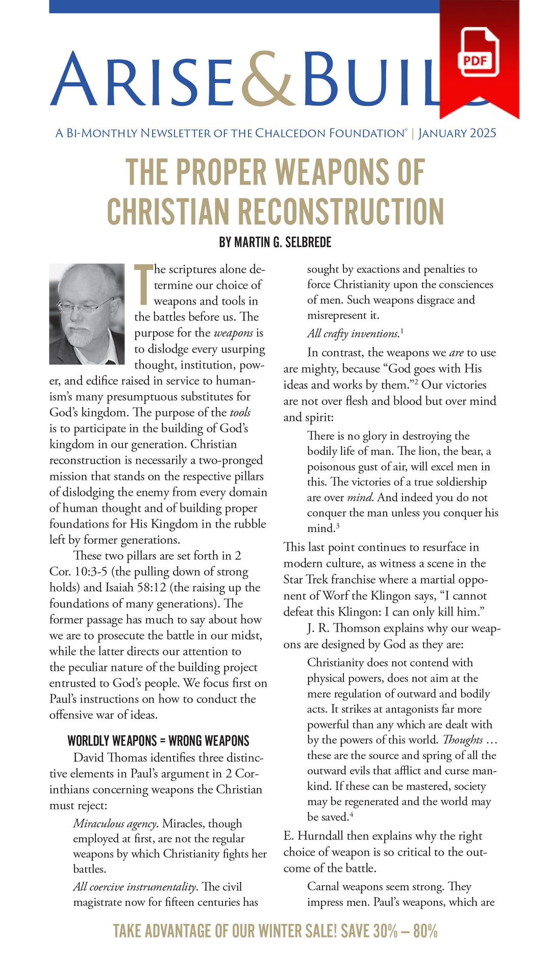 2025 Chalcedon Publications (PDF)