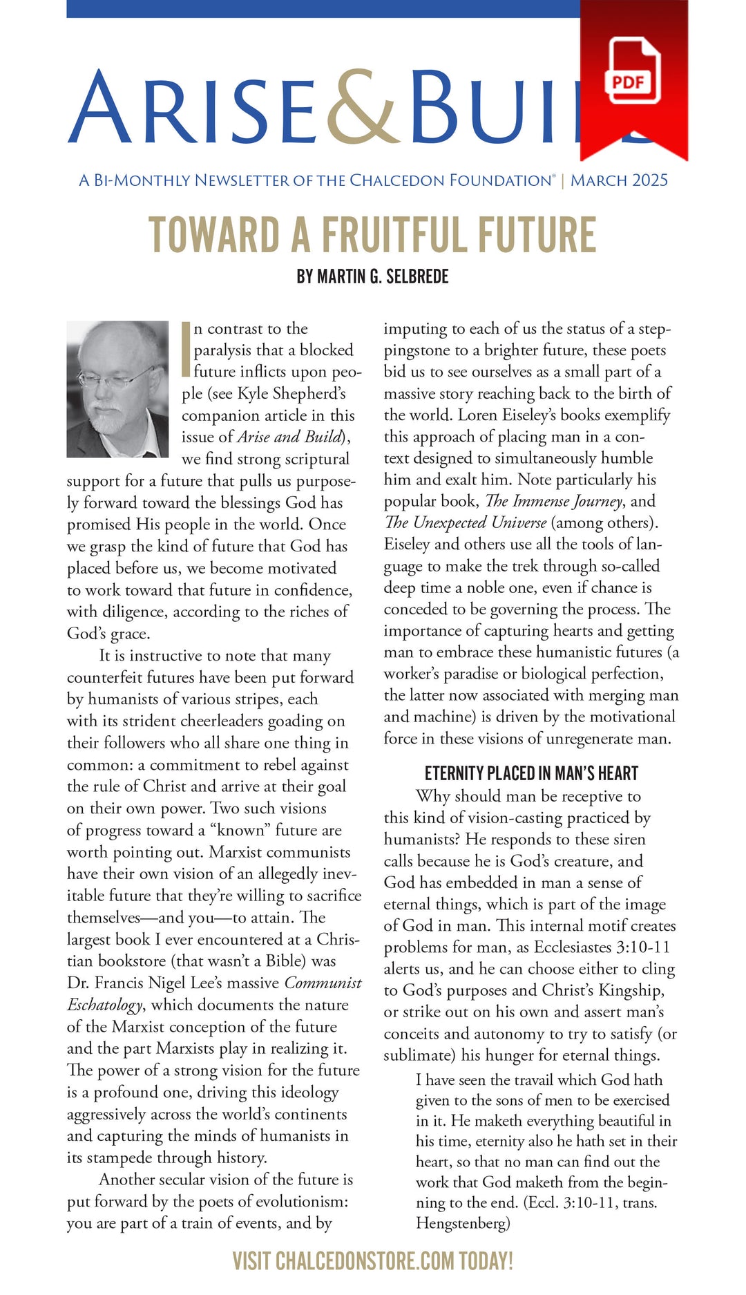 2025 Chalcedon Publications (PDF)