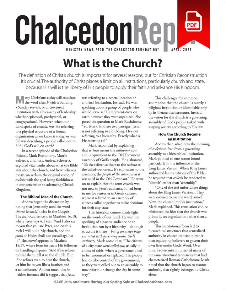 2025 Chalcedon Publications (PDF)
