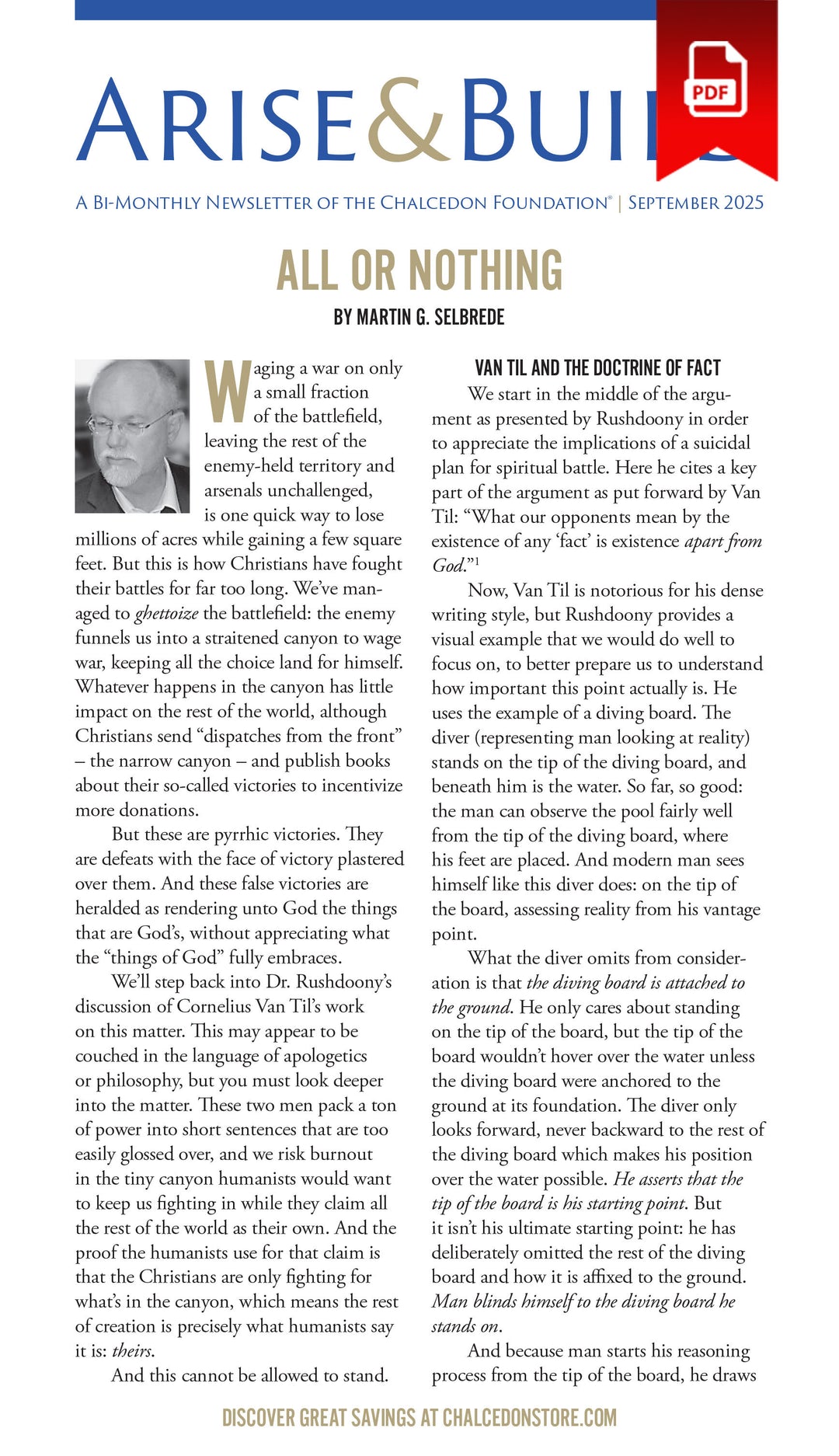 2025 Chalcedon Publications (PDF)