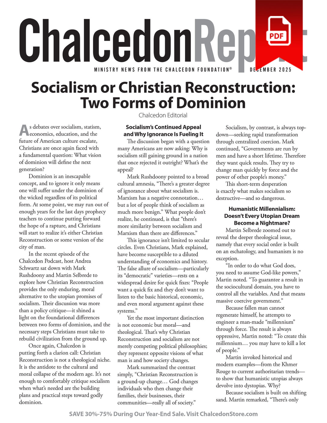 2025 Chalcedon Publications (PDF)