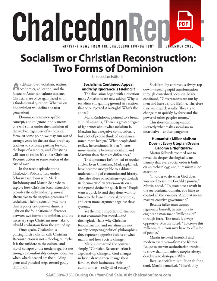 2025 Chalcedon Publications (PDF)