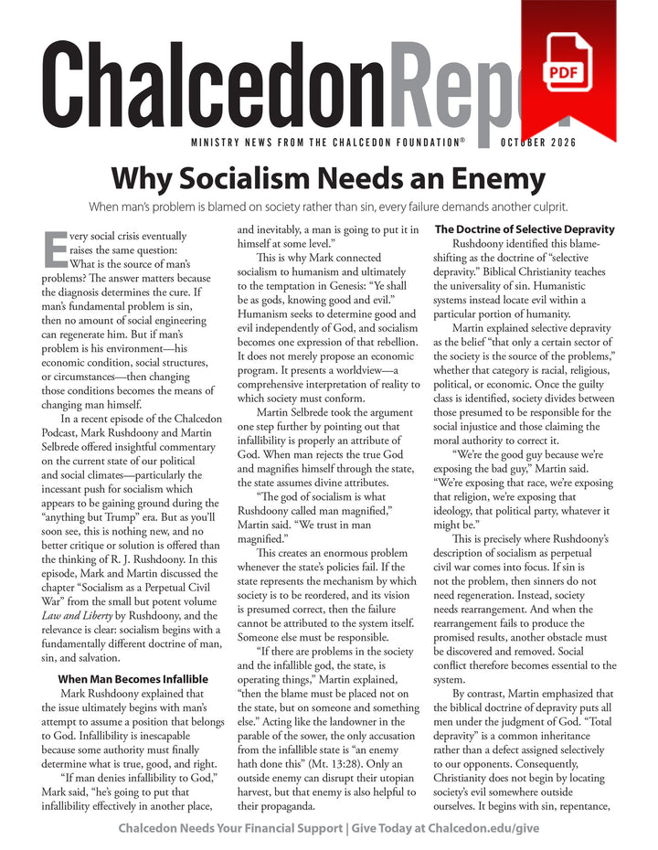 2026 Chalcedon Publications (PDF)