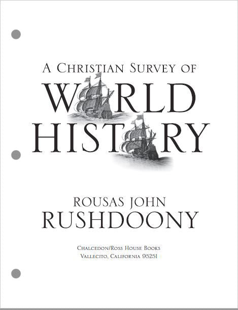 Christian Survey of World History Teachers Workbook